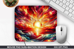 Mouse Pad Sublimation, Summer Mouse Pad PNG Design Product Image 1