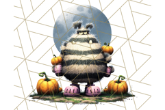 Quirky Monster Clipart PNG, Funny Spooky Creatures Product Image 4