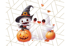 Cute Halloween Ghost Clipart PNG, Ghost and Friends Holiday Product Image 4