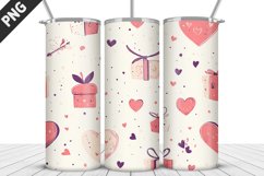 Valentines Love Skinny Tumbler PNG Wrap| Valentines Tumbler Product Image 5
