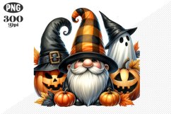 Halloween Gnomes Sublimation - Clipart PNG Design Product Image 1