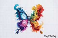 Smoke Butterflies Clipart PNG Product Image 1
