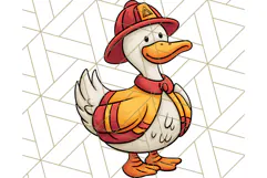 Goose Occupation Clipart PNG, Cute Job-Themed Graphics Product Image 4