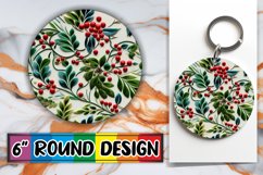 Holiday Magic 3D Embroidered Circle Ornament Product Image 1