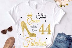 44th birthday svg, Queen Birthday 44th Svg, 44th Birthday sv Product Image 3