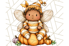 Halloween Fairy Clipart PNG, Spooky Cute Character Art Product Image 4