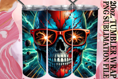 Joyful Inspirations 20oz tumbler wrap, Skull Product Image 1