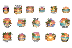 Summer Sunset Stickers Product Image 4