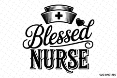 Blessed Nurse Svg | Nurse Svg | Svg Cut Files Product Image 1