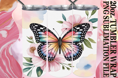 Joyful Reflections 20oz tumbler wrap, Butterfly Product Image 1