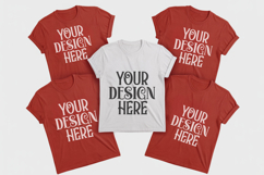 Christmas Family Matching Group T-Shirt Mockups | Holiday Fl Product Image 1