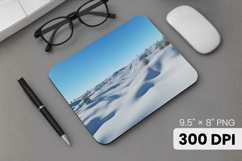Winter Wonderland Snowflake PNG, Icy Tree Mouse Pad Design Product Image 1