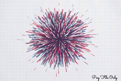 Happy New Year Fireworks Clipart PNG Product Image 1