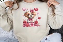 Valentine Dog Clipart PNG Product Image 1