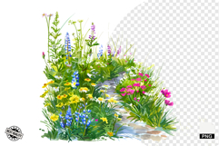 Wildflowers Pathway Clipart Product Image 1