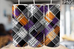 Halloween Plaid Pattern Tumbler Wrap - High Quality 300 Dpi Product Image 1