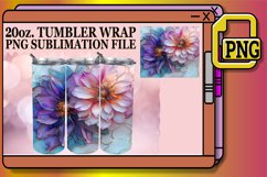 Glittering Blossom Wonderland Tumbler Wraps Product Image 1