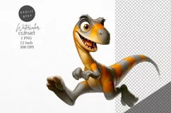 Dinosaur clipart, Dino clipart, Kids sublimation Product Image 1