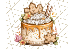 Fall Cake Clipart PNG, Autumn Cakes With Pumpkins Product Image 4