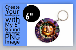 Elegant Round Design Coaster Template , 3D Pumpkin Product Image 1