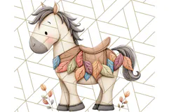 Fall Farm Animal Clipart, Autumn Barnyard PNG Illustrations Product Image 4