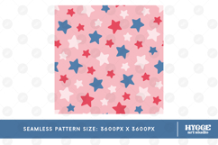 American 4th of July USA Patriotic Stars Seamless Pattern Product Image 2