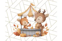 Woodland Apple Orchard Festival PNG Fall Clipart Product Image 4
