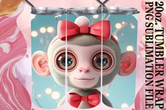 3D Christmas Characters Wrap for 20oz Tumbler Product Image 1