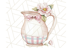 Pastel Tea Clip Art PNG with Sweets and Floral Accents Png Product Image 4