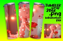 Cute Dino Tumbler Delight Product Image 1