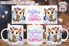 Christmas Mug Wrap Sublimation Funny Quote 3D Wall Animal Product Image 1