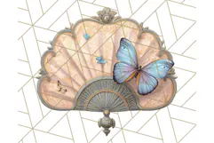 Vintage Butterfly PNG Clipart, Fairytale Cottagecore Images Product Image 4