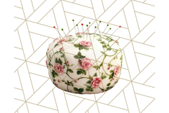 Floral Sewing Clipart PNG Vintage Sewing Elements Needlework Product Image 4