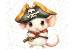 Cartoon Pirate Kids and Animals PNG Clipart for Fun Designs Product Image 4