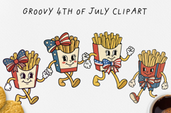 Groovy 4th of July Clipart Bundle 80 PNG Product Image 14