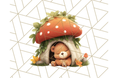 Whimsical Woodland Animal Village PNG Clipart Fantasy Forest Product Image 4