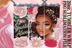 Joyful Moments 20oz tumbler wrap, Love Girl Product Image 1