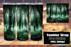 GORGEOUS 20oz Tumbler Wrap for Gifts , Horror Halloween Product Image 1