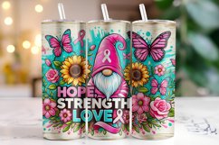 Hope, Strength Love Tumbler Wrap | Sublimation | Tumblers Product Image 1