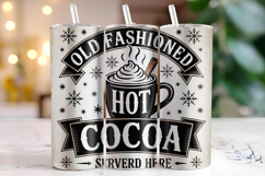 Old Fashioned Hot Cocoa Tumbler Wrap | Christmas Product Image 1