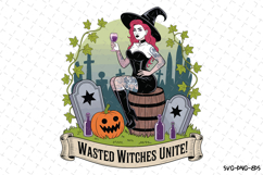 Wasted Witches Unite Svg | Halloween Svg | Svg Cut Files Product Image 1