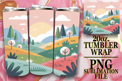 Joyful Colors 20oz tumbler wrap, Spring Product Image 1