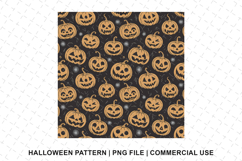 Halloween Pumpkin Pattern Png | Sublimation | Digital Paper Product Image 1