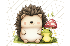 Cute Animal Friends Clipart PNG, Whimsical Spring Animal Duo Product Image 4