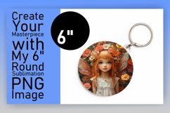 Dynamic Keychain Circle Design Template , Fairy Product Image 1