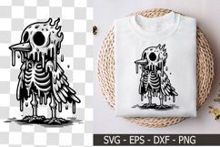 A Melting Bird Skeleton Character - Skeleton SVG Product Image 1
