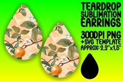 Beautiful Fruit Teardrop Earring Patterns PNG Product Image 1