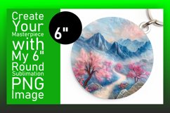 Vibrant 3D Summer Wrap for Sublimation Round Design Product Image 1