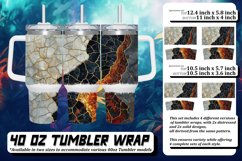 Golden Woodland Tumbler Wrap Design: Glitter Sublimation Product Image 1