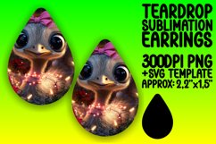 Cute Teardrop Design for Sublimation , Christmas Animals Product Image 1